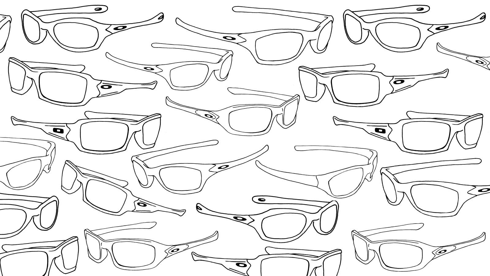 Sketch of various Oakley Fives Sunglasses