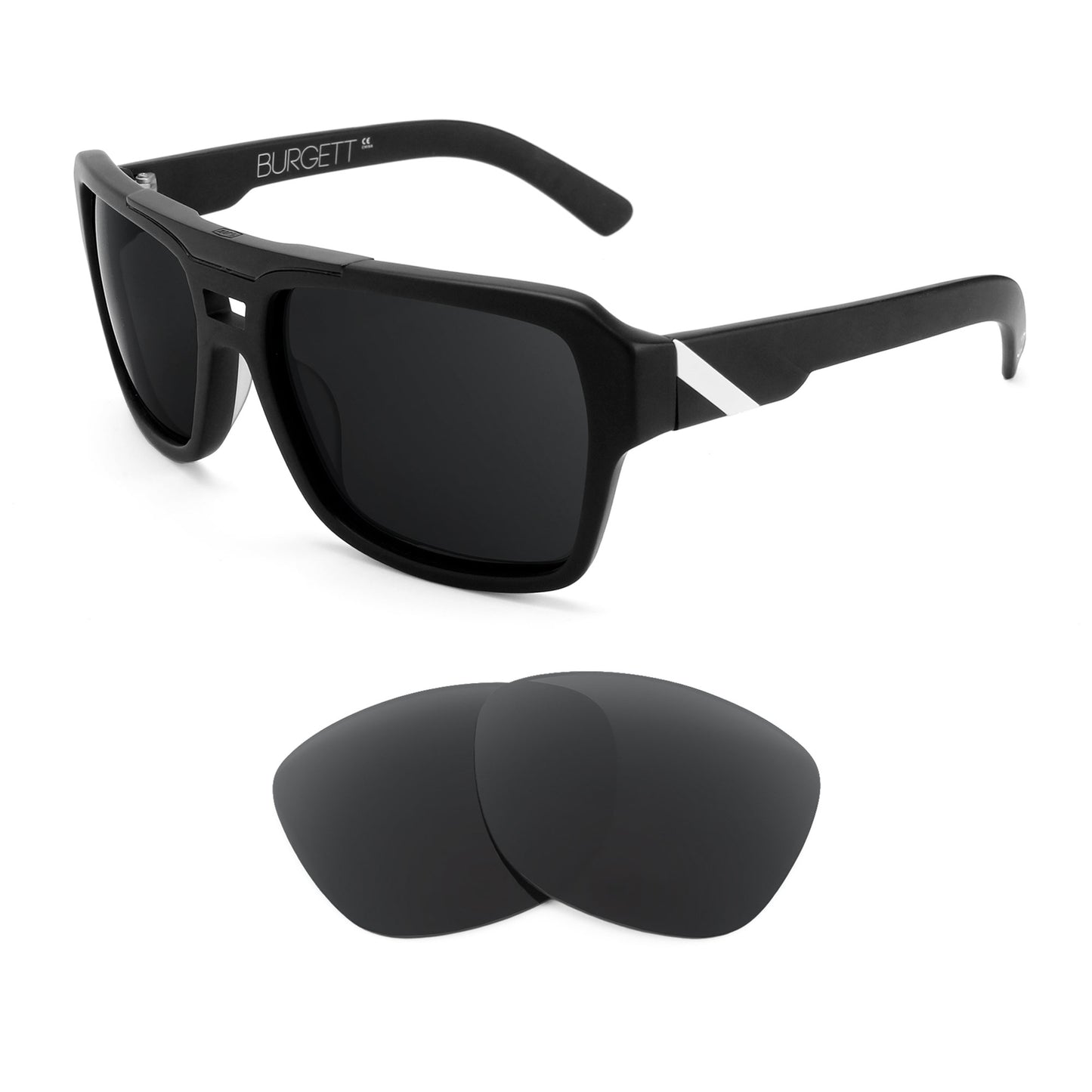 100% Burgett sunglasses with replacement lenses