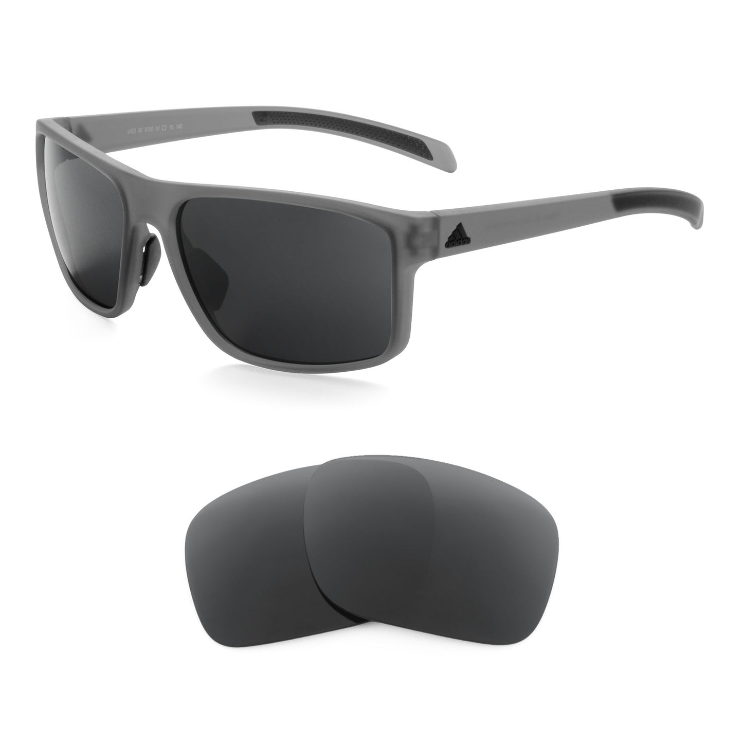 Adidas Whipstart sunglasses with replacement lenses