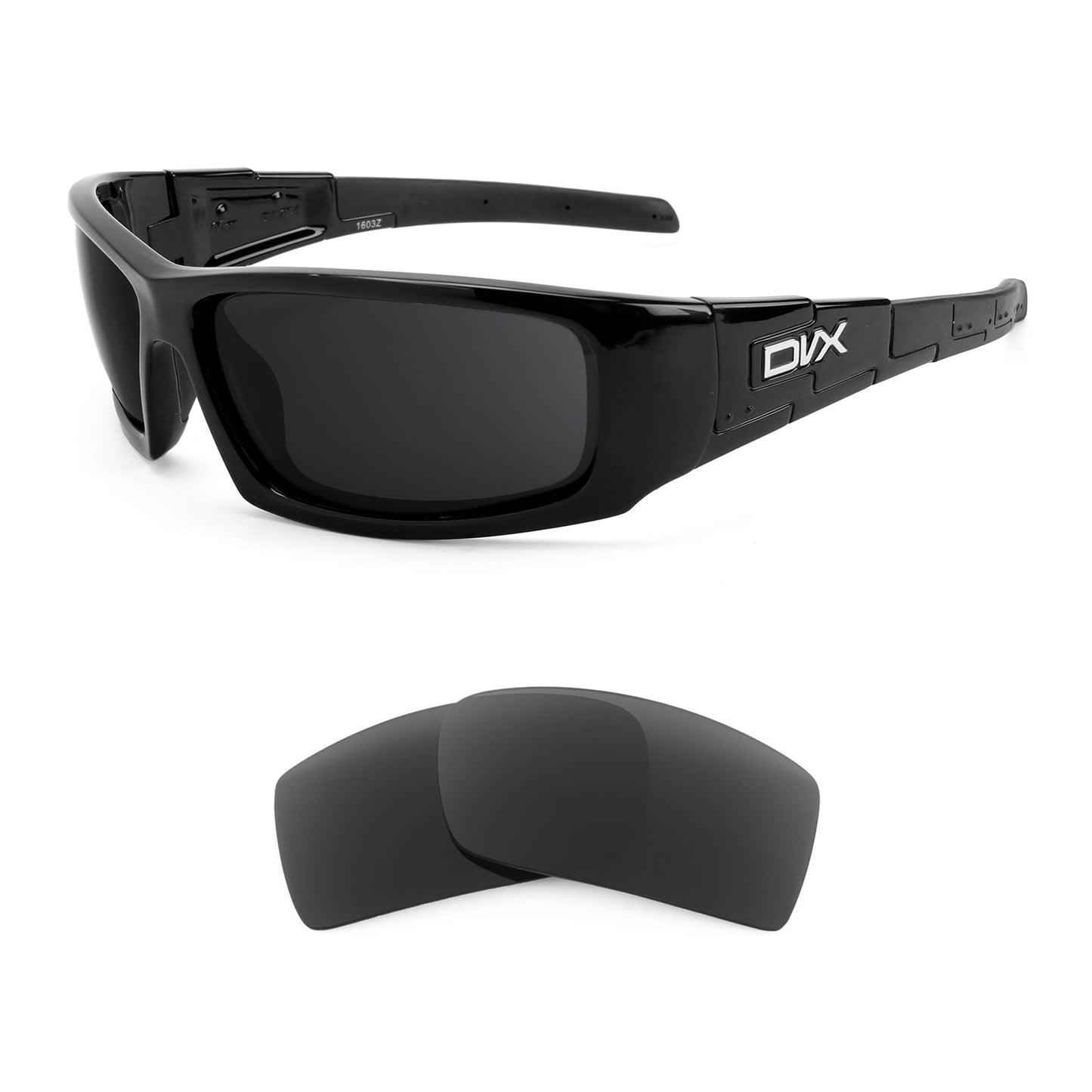 DVX Eyewear Vizor sunglasses with replacement lenses