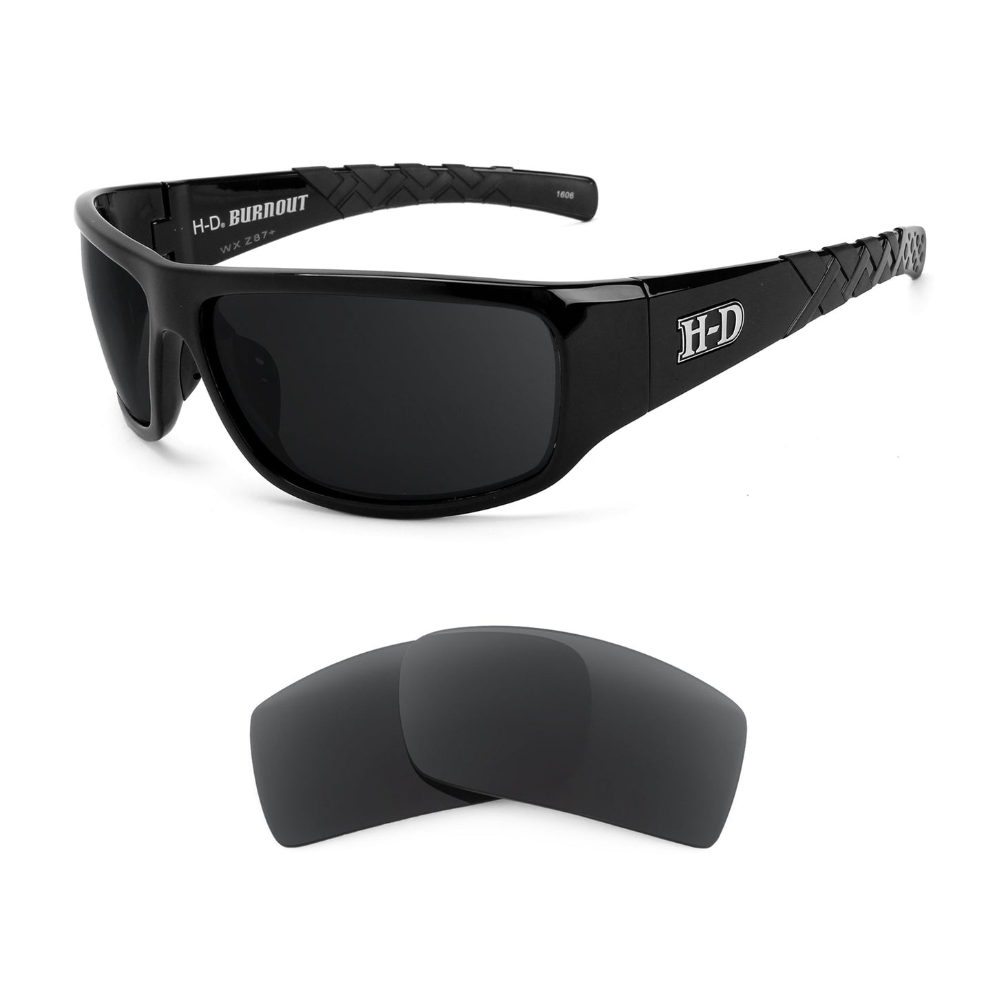 Harley Davidson Burnout sunglasses with replacement lenses