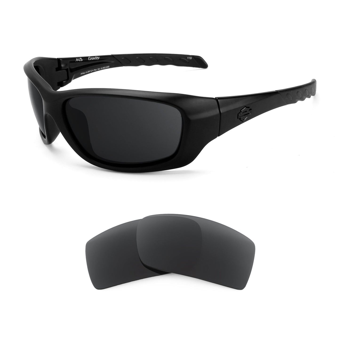 Harley Davidson Gravity sunglasses with replacement lenses