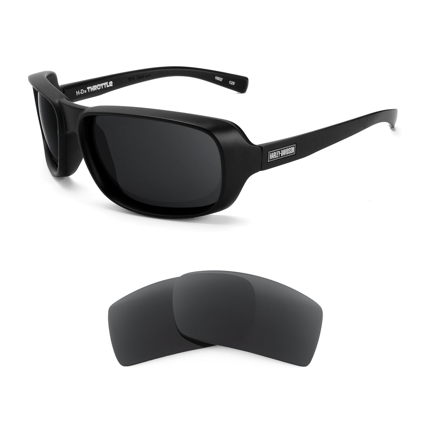 Harley Davidson H-D Throttle sunglasses with replacement lenses