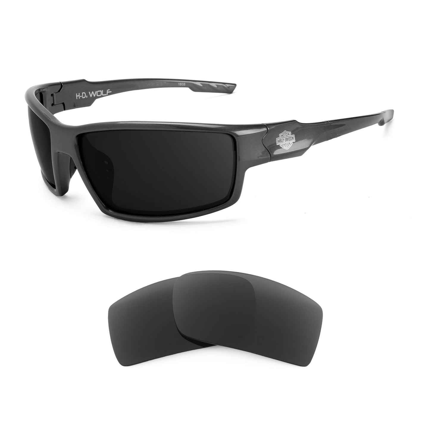 Harley Davidson Wolf sunglasses with replacement lenses