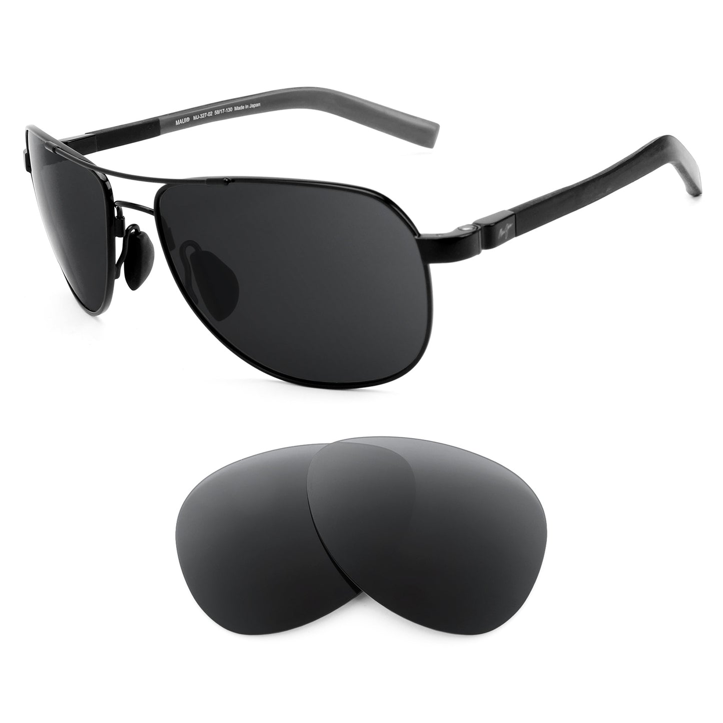 Maui Jim Guardrails MJ327 sunglasses with replacement lenses