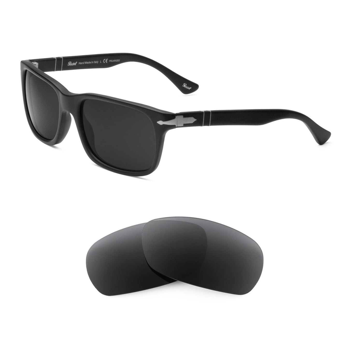 Persol PO3048S sunglasses with replacement lenses