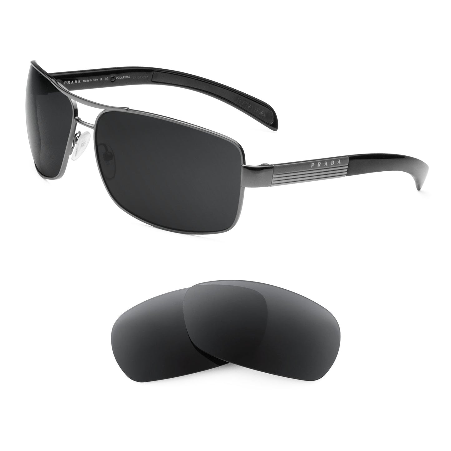 Prada SPS 54I sunglasses with replacement lenses