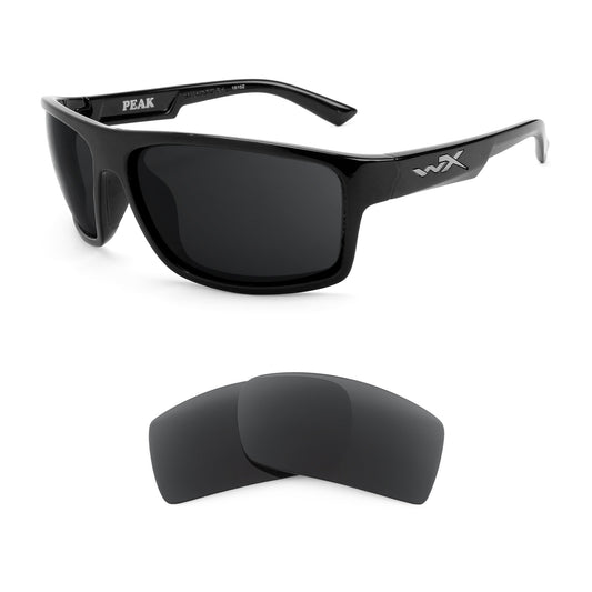 Wiley X Peak sunglasses with replacement lenses