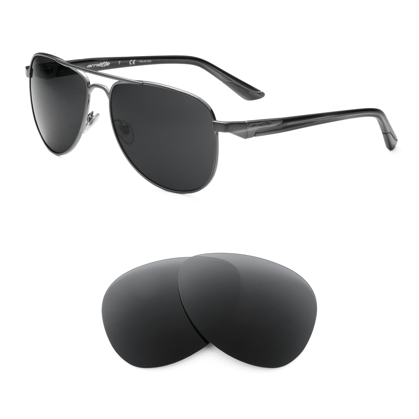 Arnette One Time AN3061 sunglasses with replacement lenses