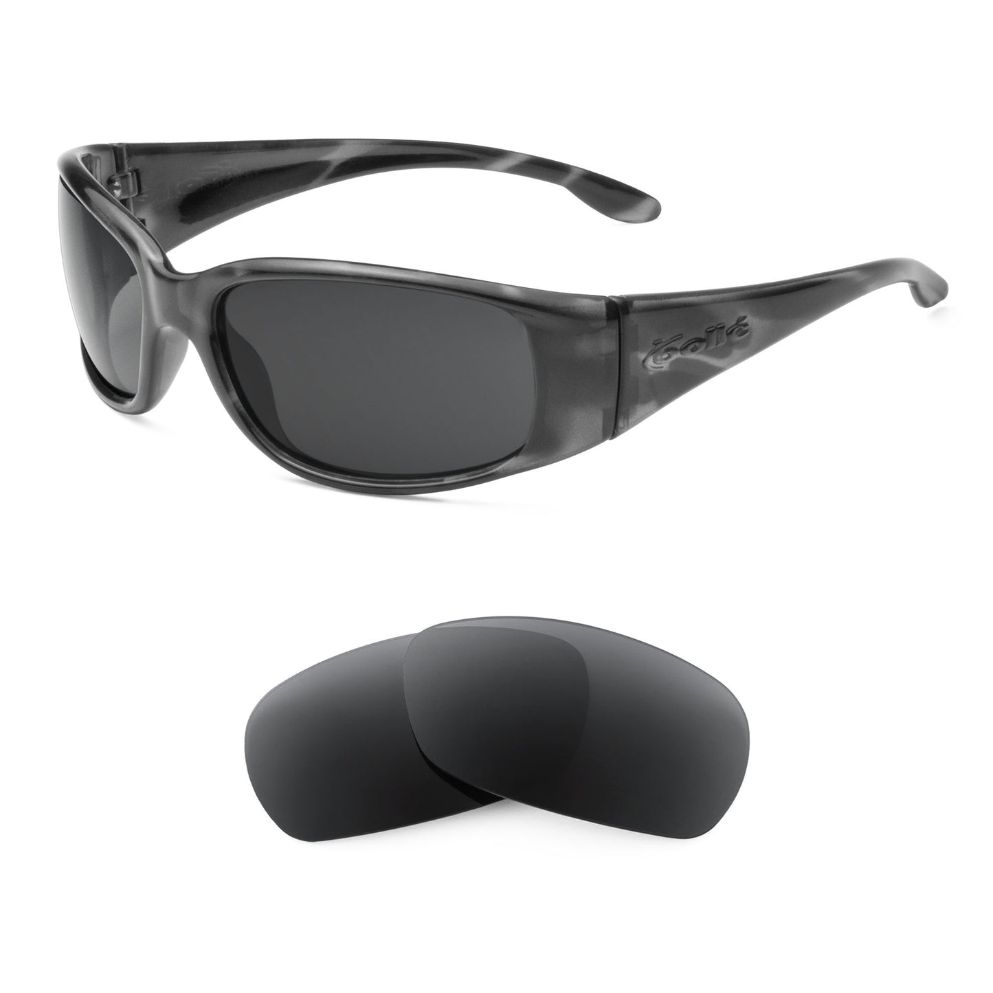 Bolle Habu sunglasses with replacement lenses