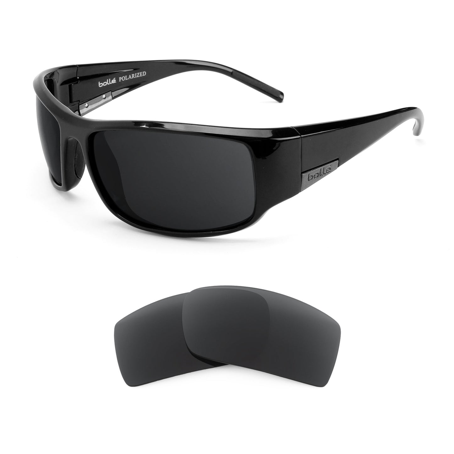 Bolle King sunglasses with replacement lenses