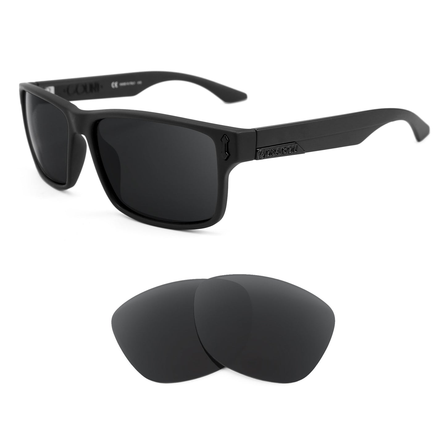 Dragon Count sunglasses with replacement lenses