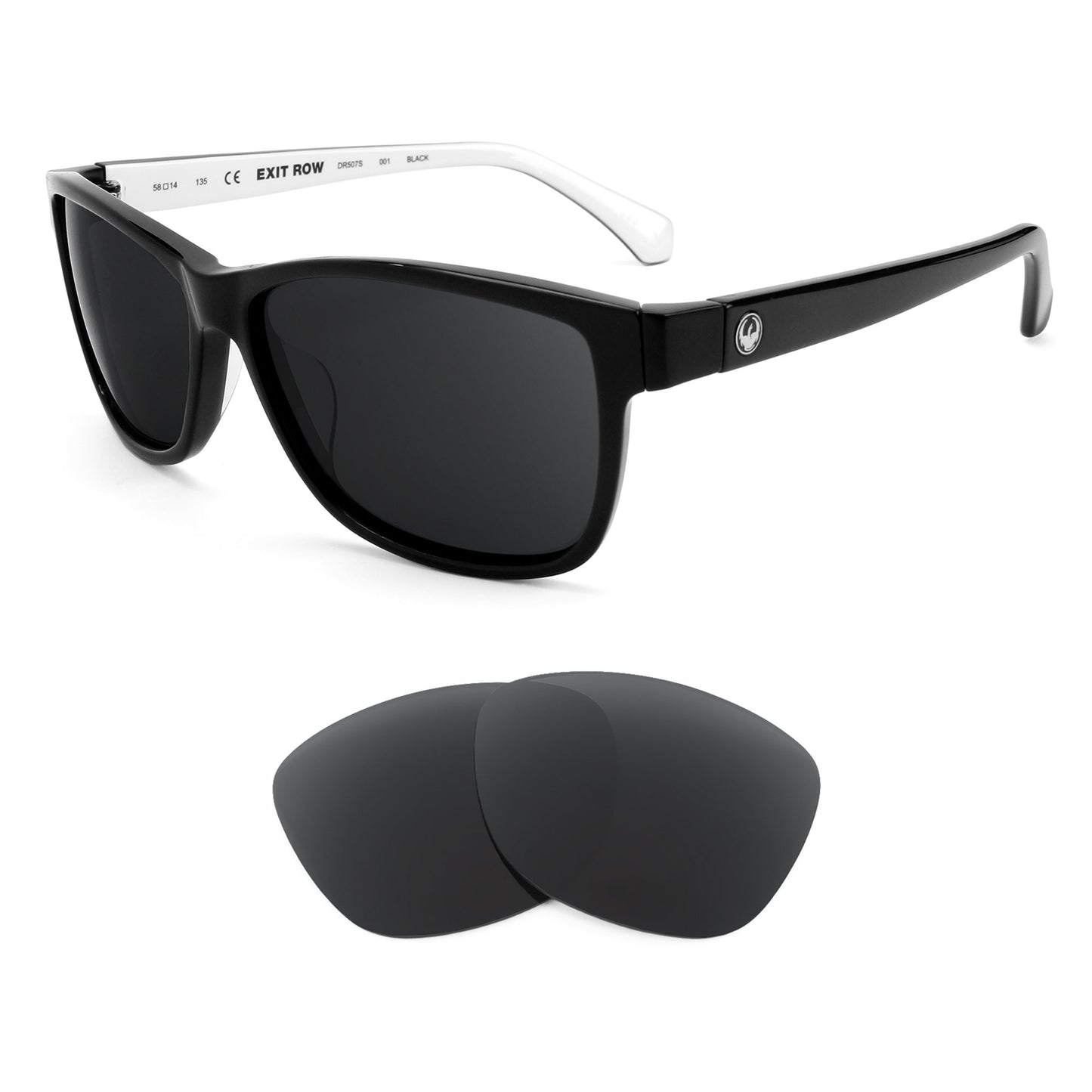 Dragon Exit Row sunglasses with replacement lenses