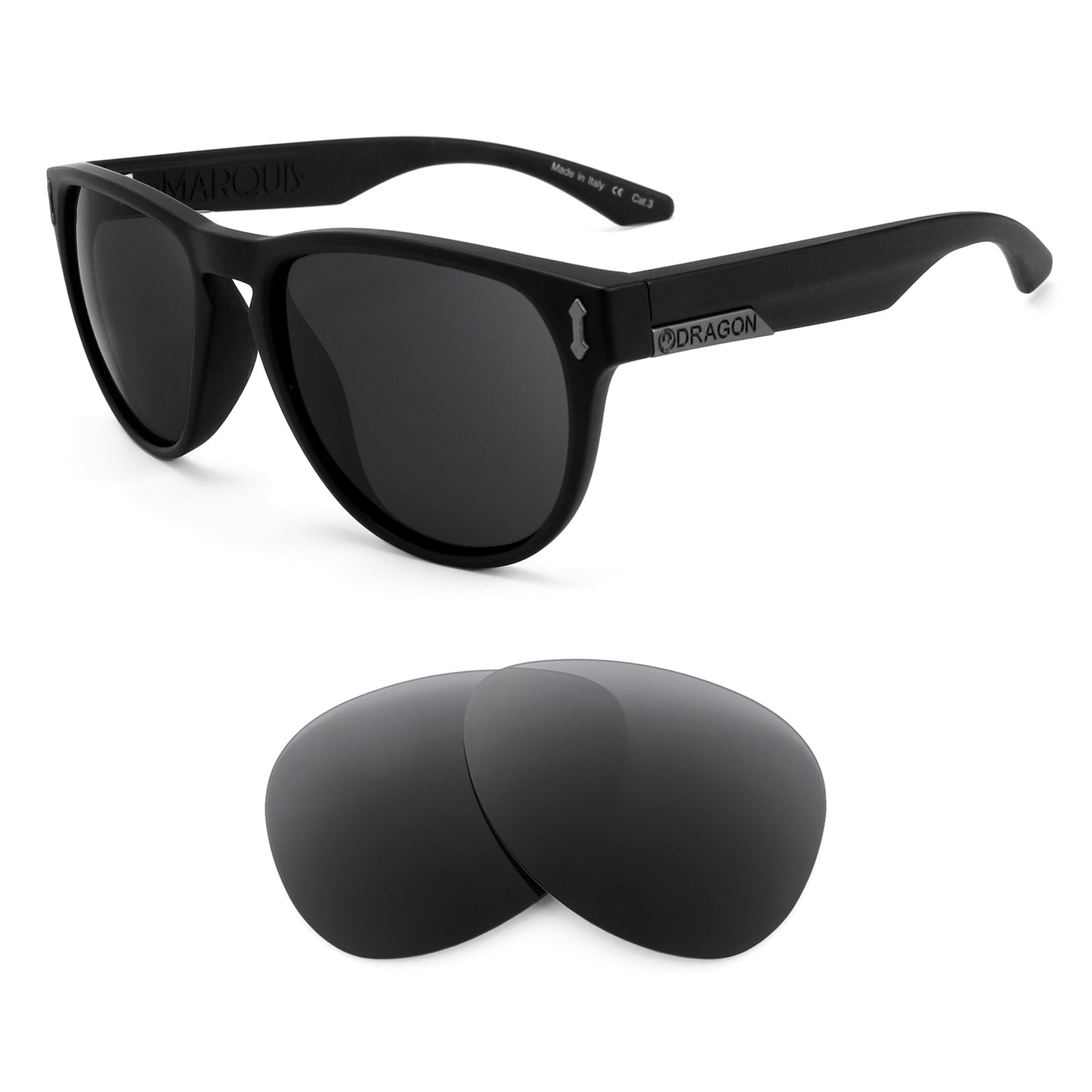 Dragon Marquis sunglasses with replacement lenses