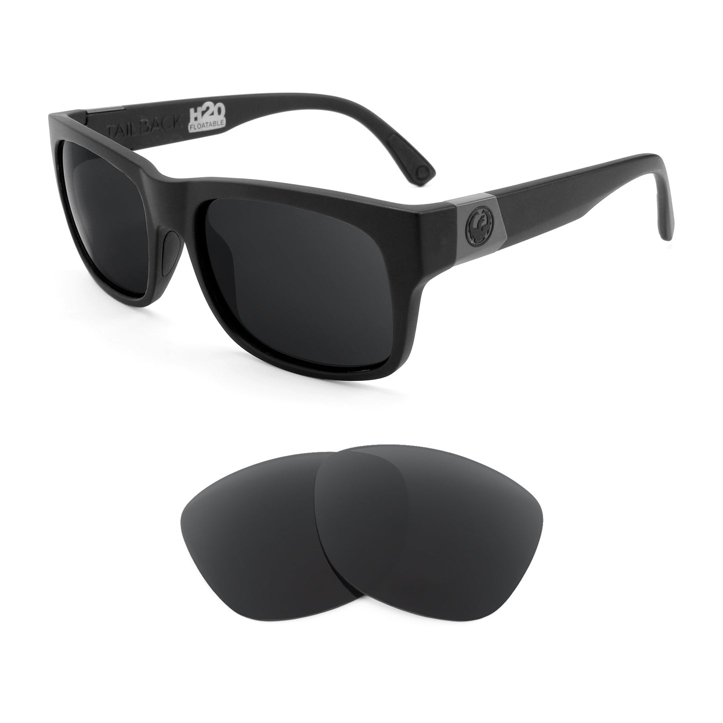 Dragon Tailback sunglasses with replacement lenses