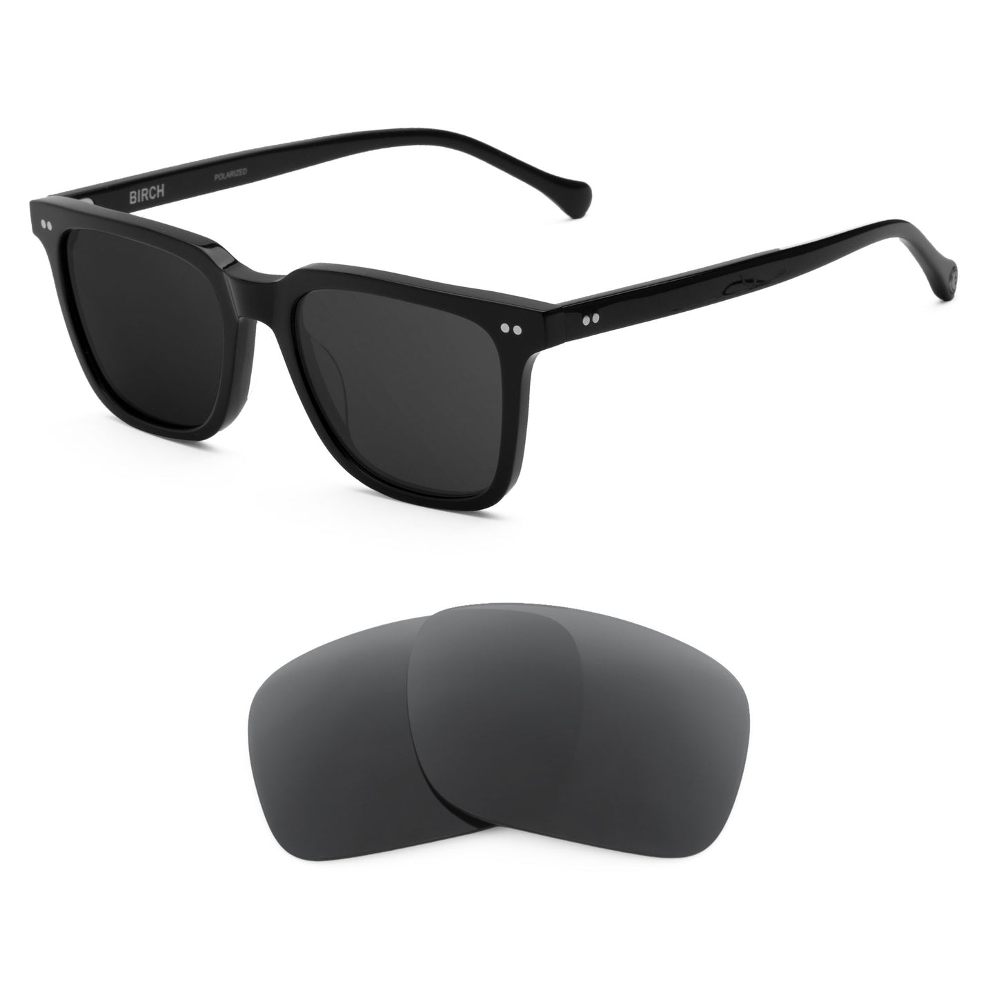 Electric Birch sunglasses with replacement lenses