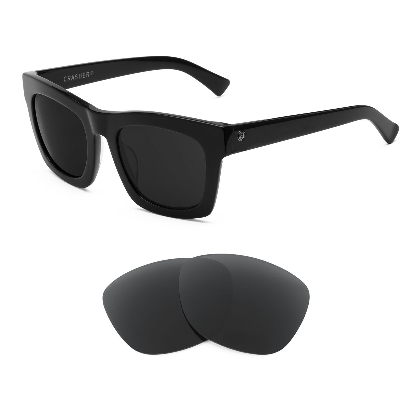 Electric Crasher 53mm (L) sunglasses with replacement lenses