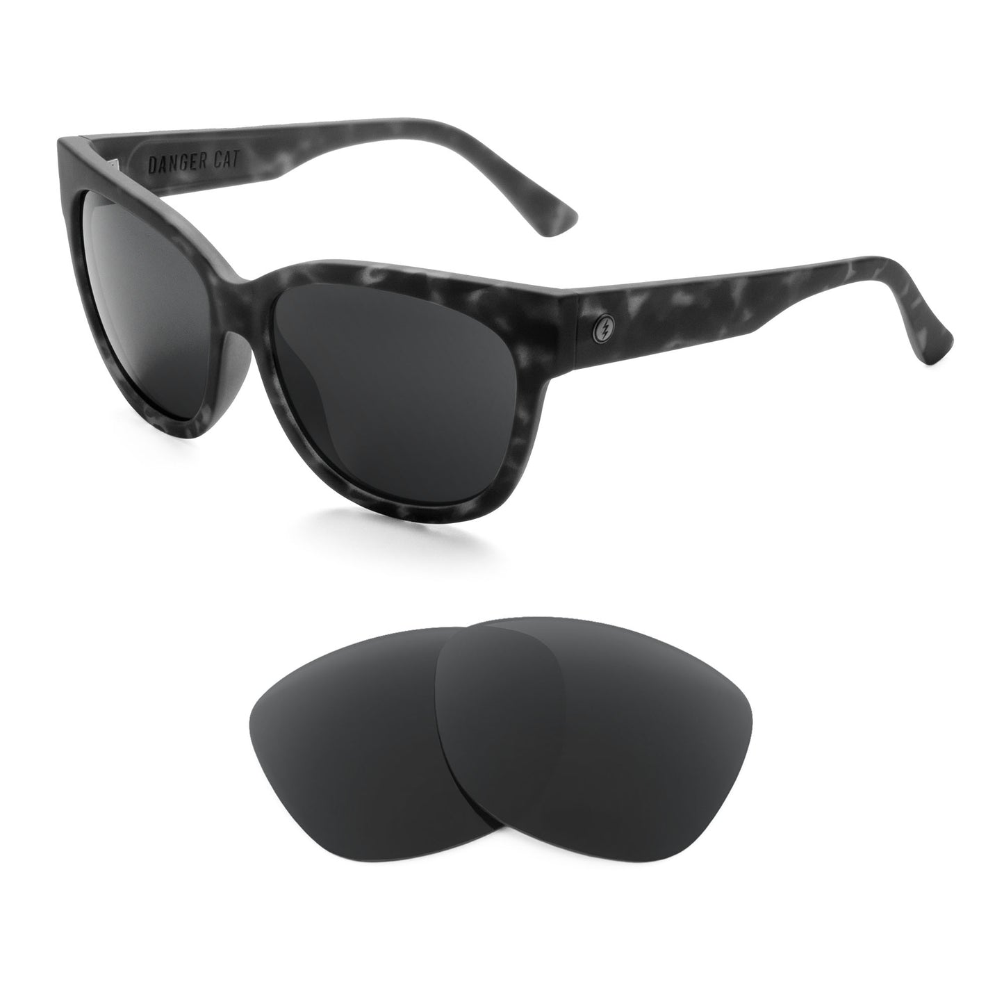 Electric Danger Cat sunglasses with replacement lenses