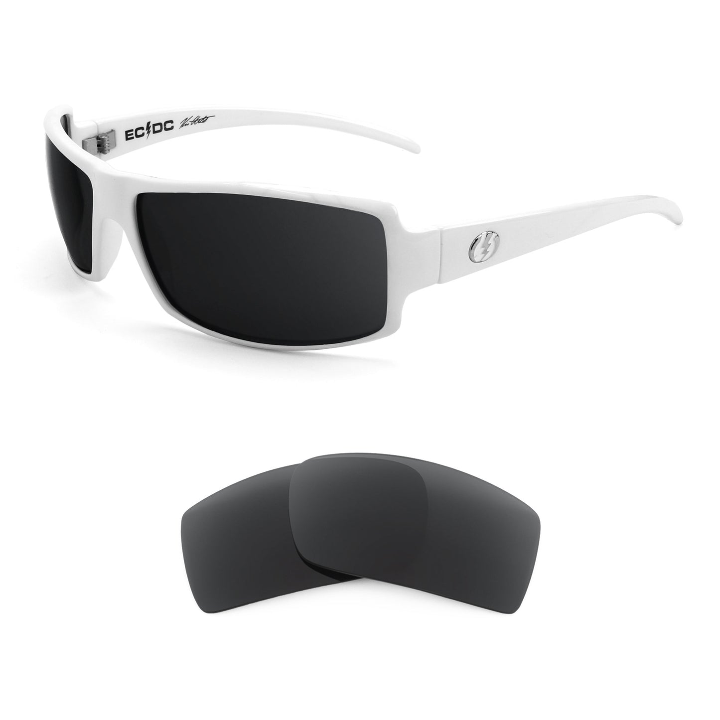 Electric EC-DC sunglasses with replacement lenses