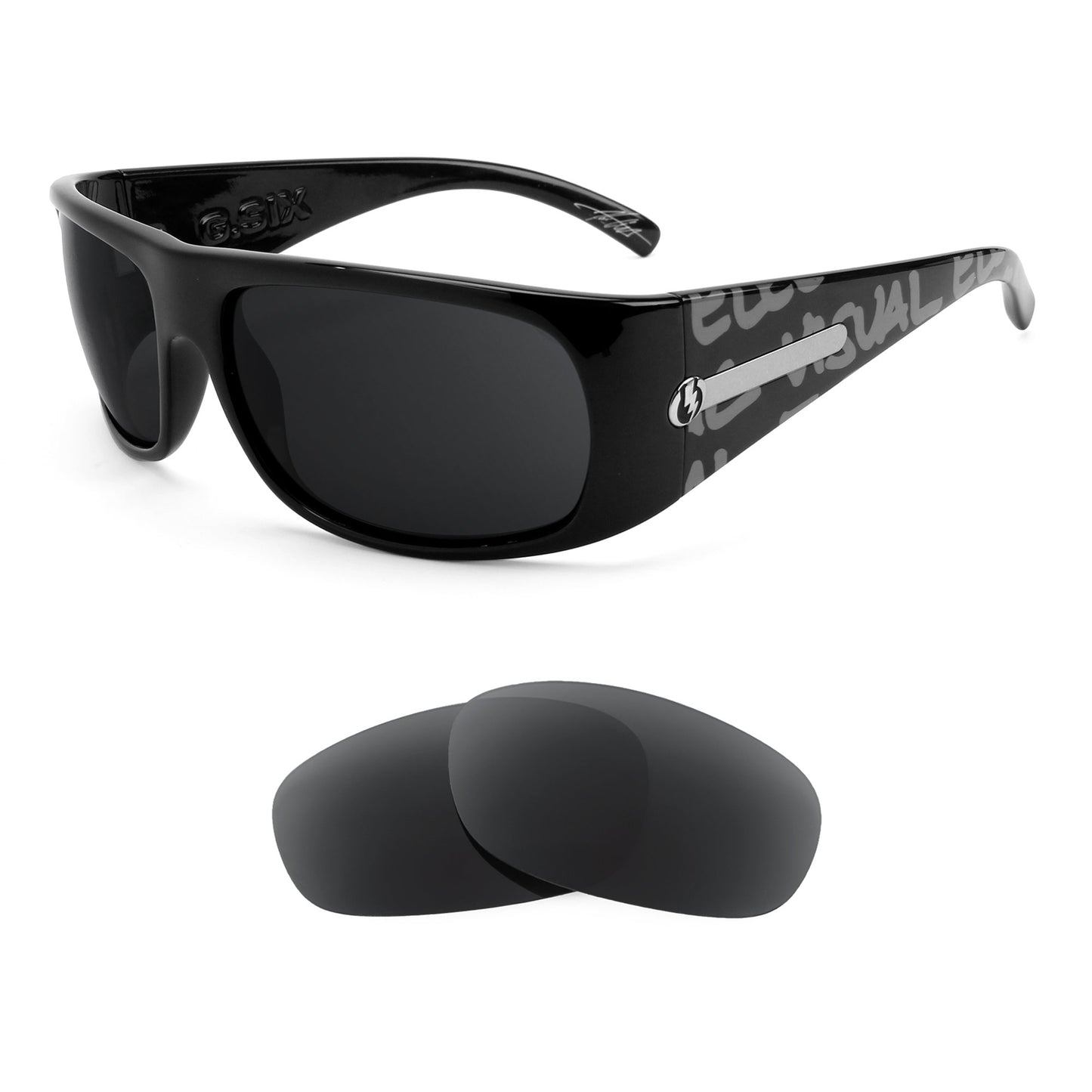 Electric G. Six sunglasses with replacement lenses