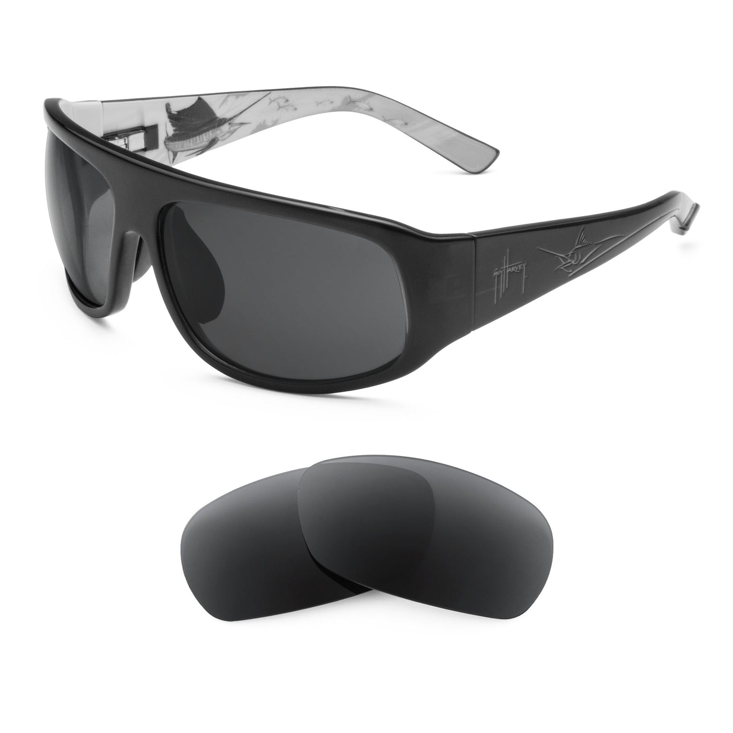 Maui Jim Guy Harvey Sailfish MJ233 sunglasses with replacement lenses