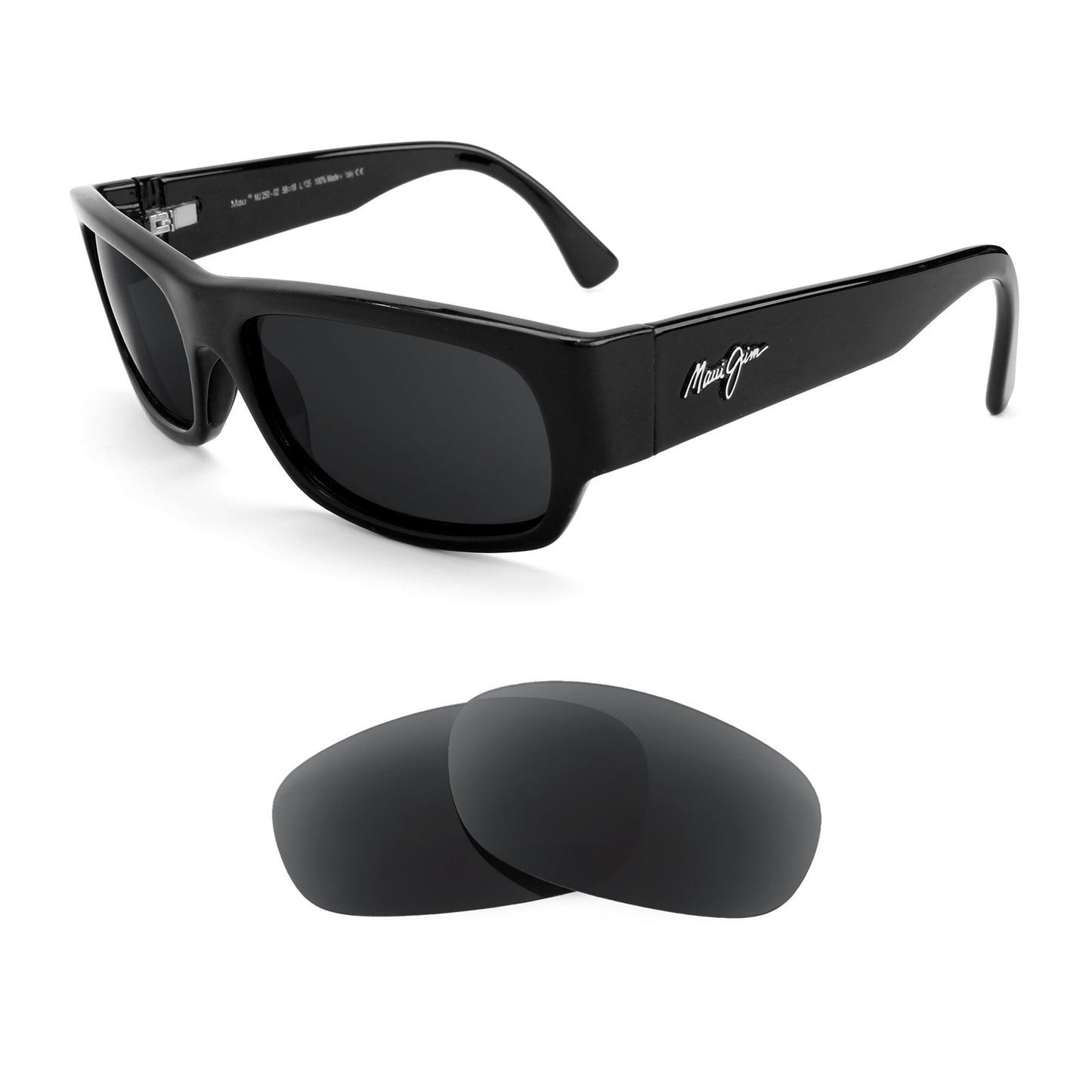 Maui Jim Lava Flow MJ250 sunglasses with replacement lenses