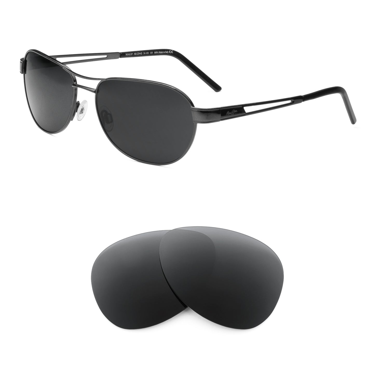 Maui Jim Mahina MJ229 sunglasses with replacement lenses
