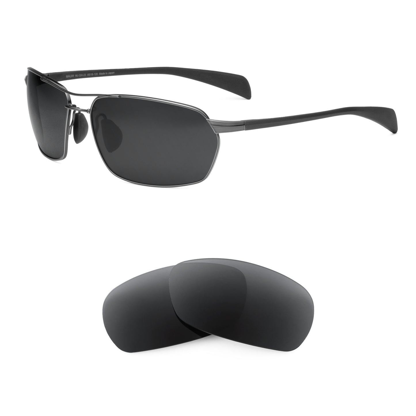 Maui Jim Maliko Gulch MJ324 sunglasses with replacement lenses