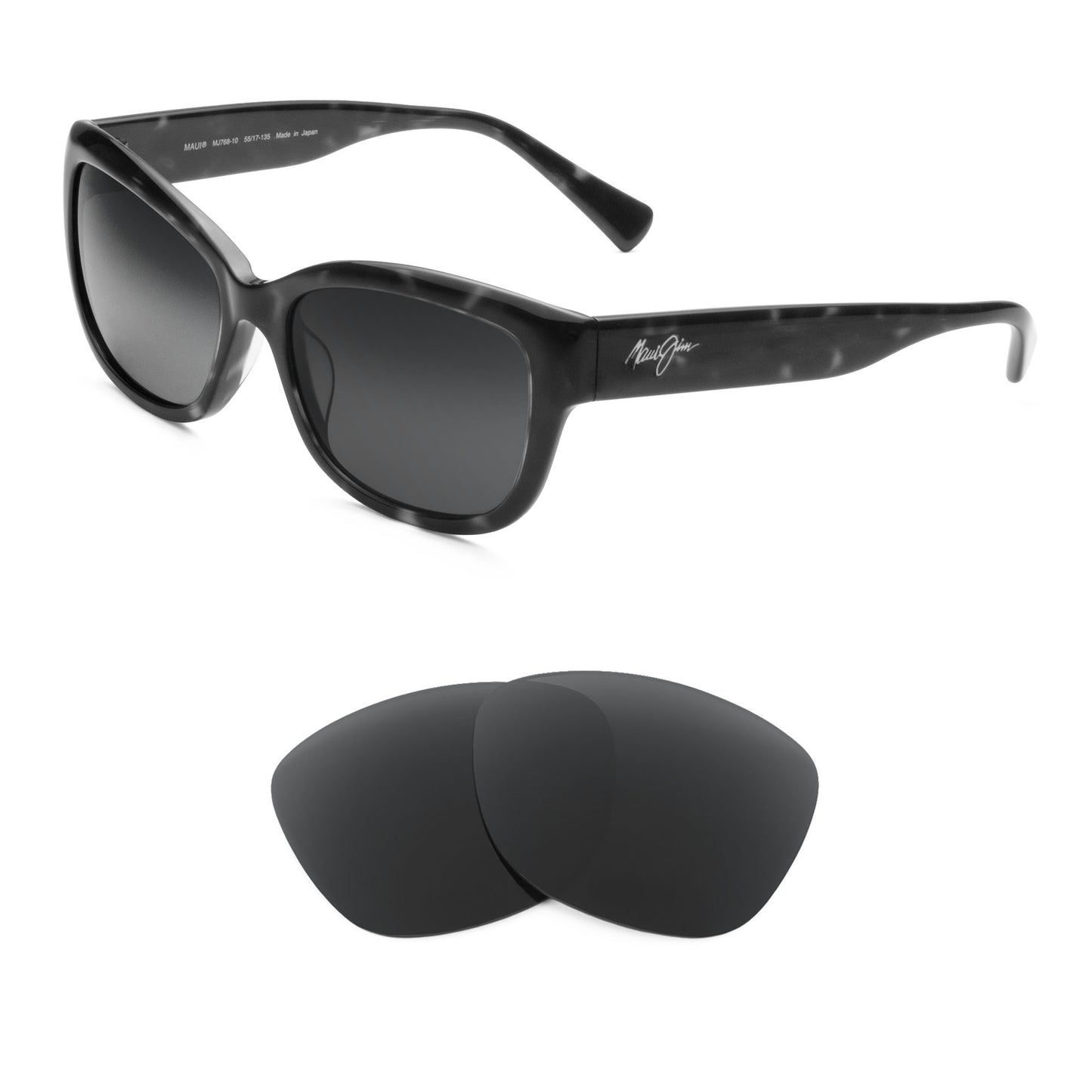 Maui Jim Plumeria MJ768 sunglasses with replacement lenses