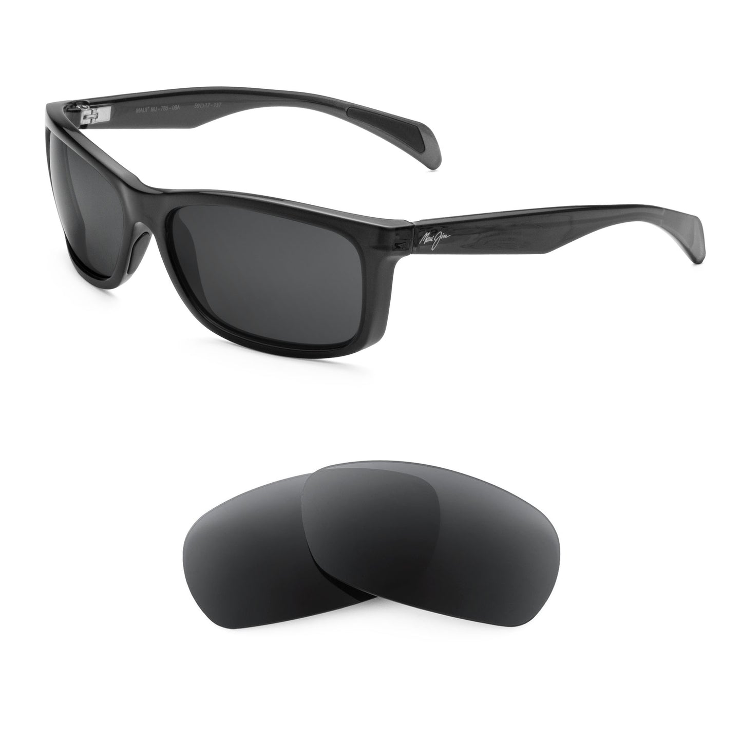 Maui Jim Puhi MJ785 sunglasses with replacement lenses