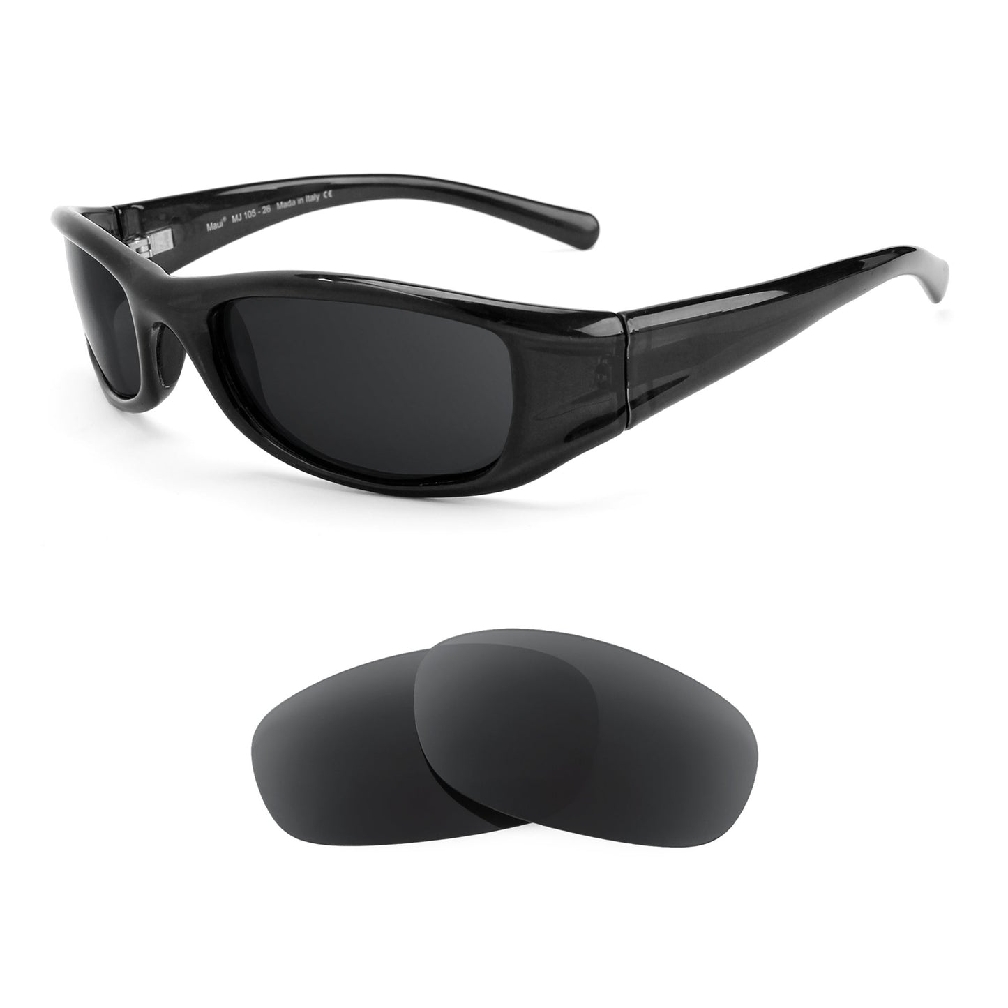 Maui Jim Shaka MJ105 sunglasses with replacement lenses