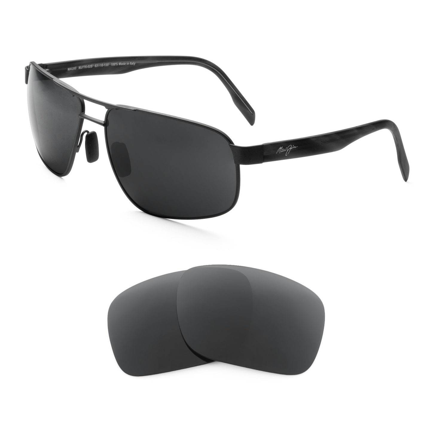 Maui Jim Whitehaven MJ776 sunglasses with replacement lenses