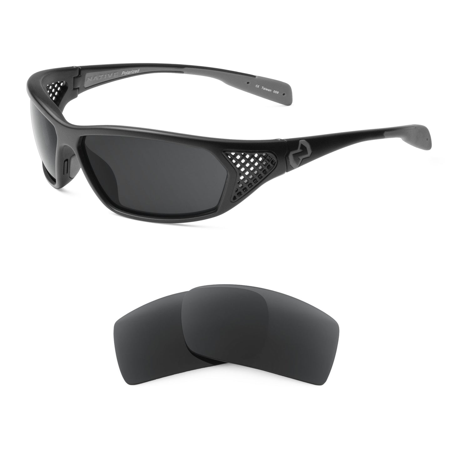 Native Andes Reflex sunglasses with replacement lenses