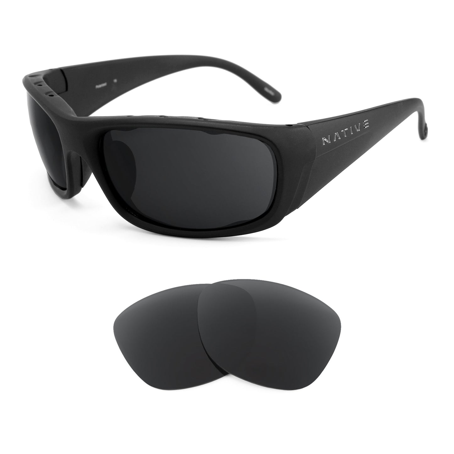 Native Bomber sunglasses with replacement lenses
