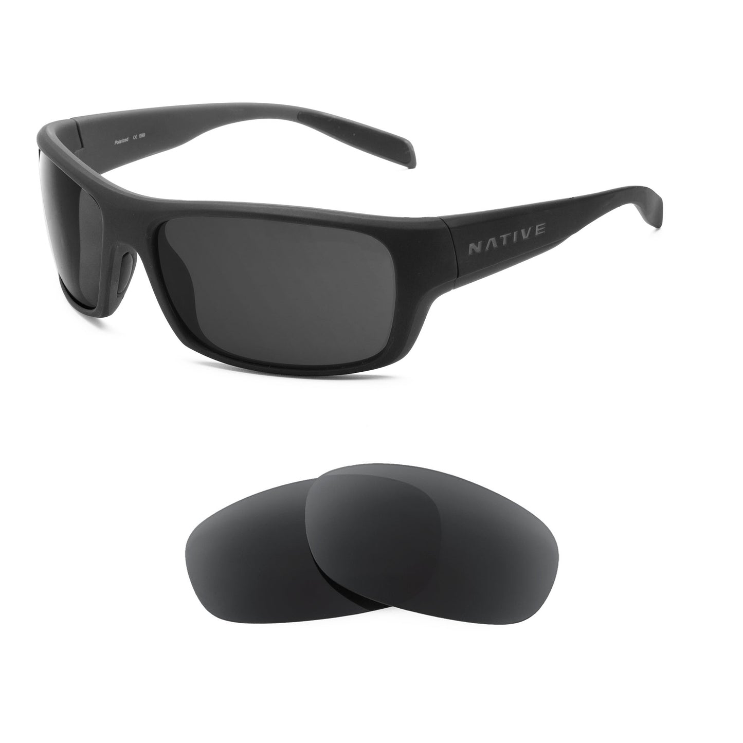 Native Eddyline sunglasses with replacement lenses