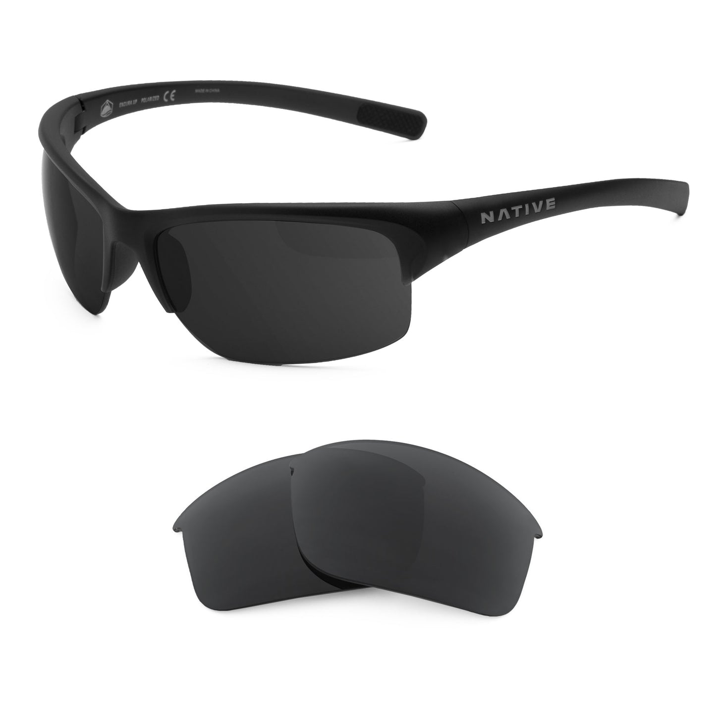 Native Endura XP sunglasses with replacement lenses