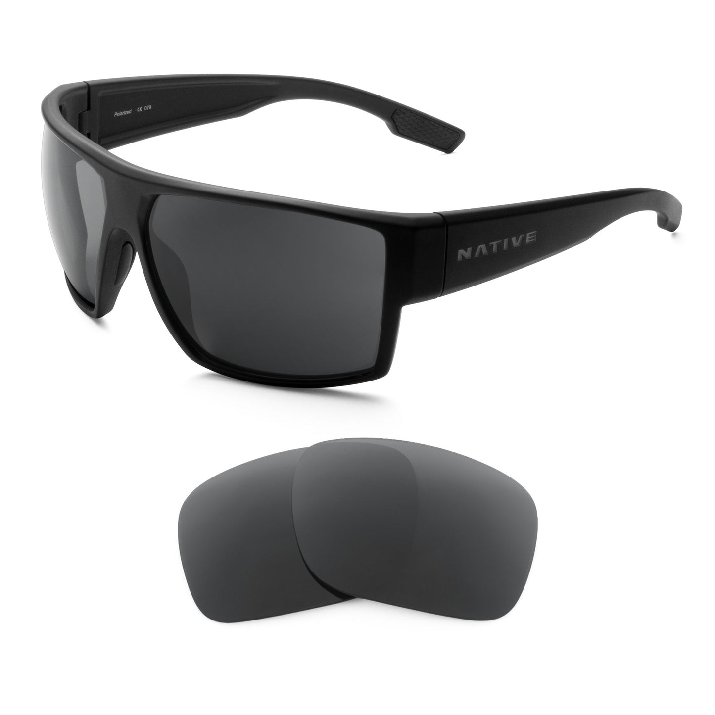 Native Freerider sunglasses with replacement lenses