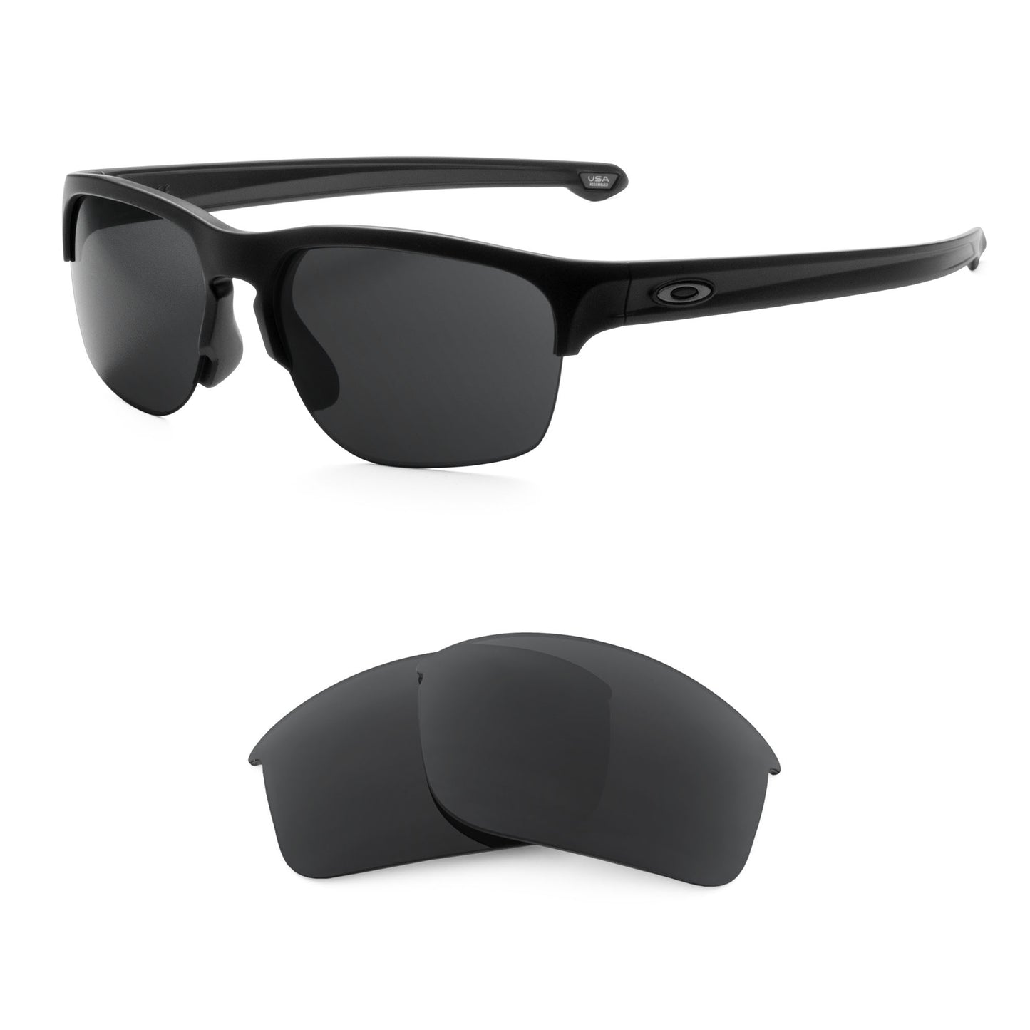 Oakley Sliver Edge (Low Bridge Fit) sunglasses with replacement lenses