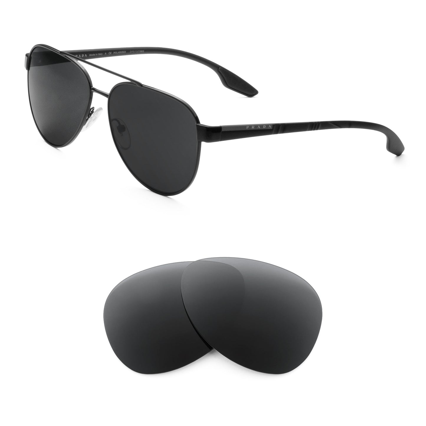 Prada PS 54TS sunglasses with replacement lenses
