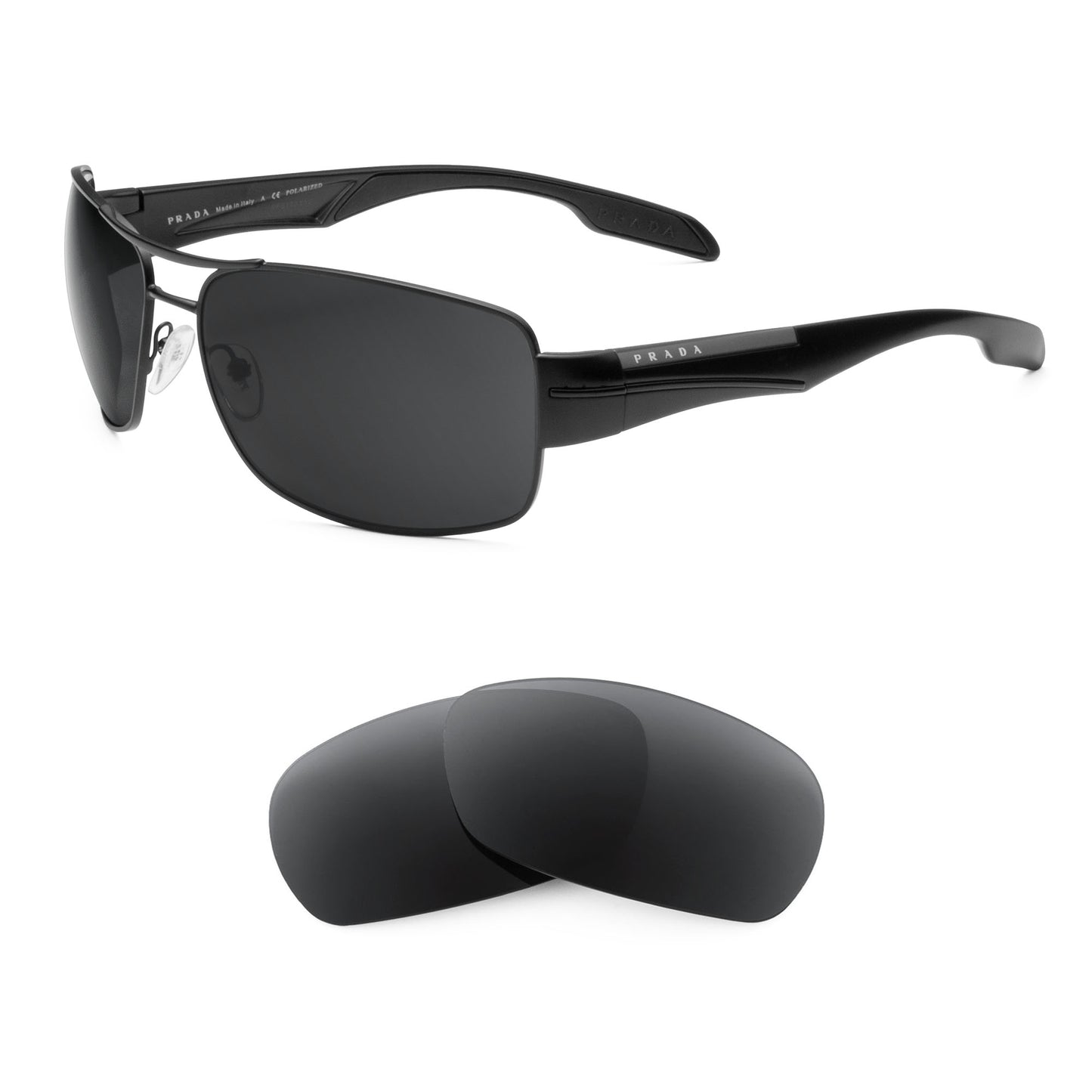 Prada SPS 53N sunglasses with replacement lenses