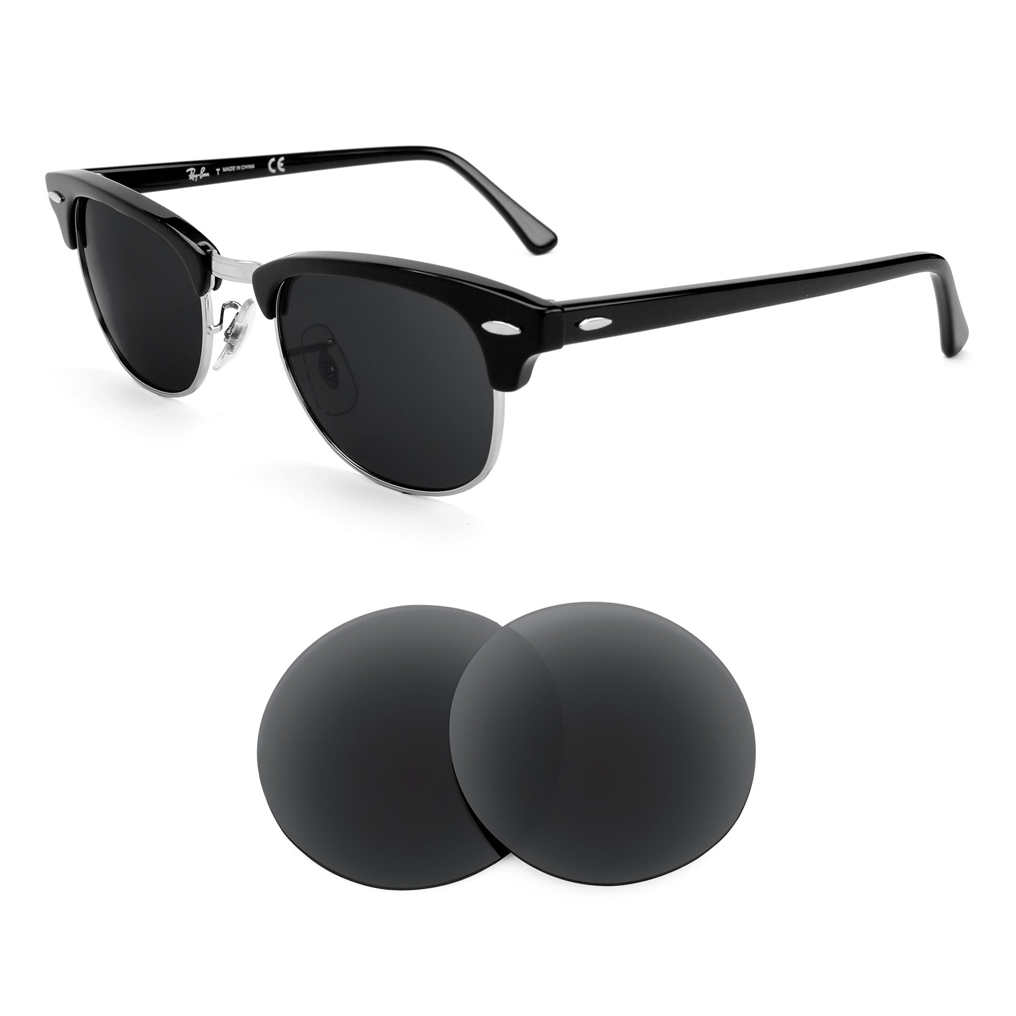 RayBan Clubmaster RB5154 49mm Replacement Lenses by Revant Optics