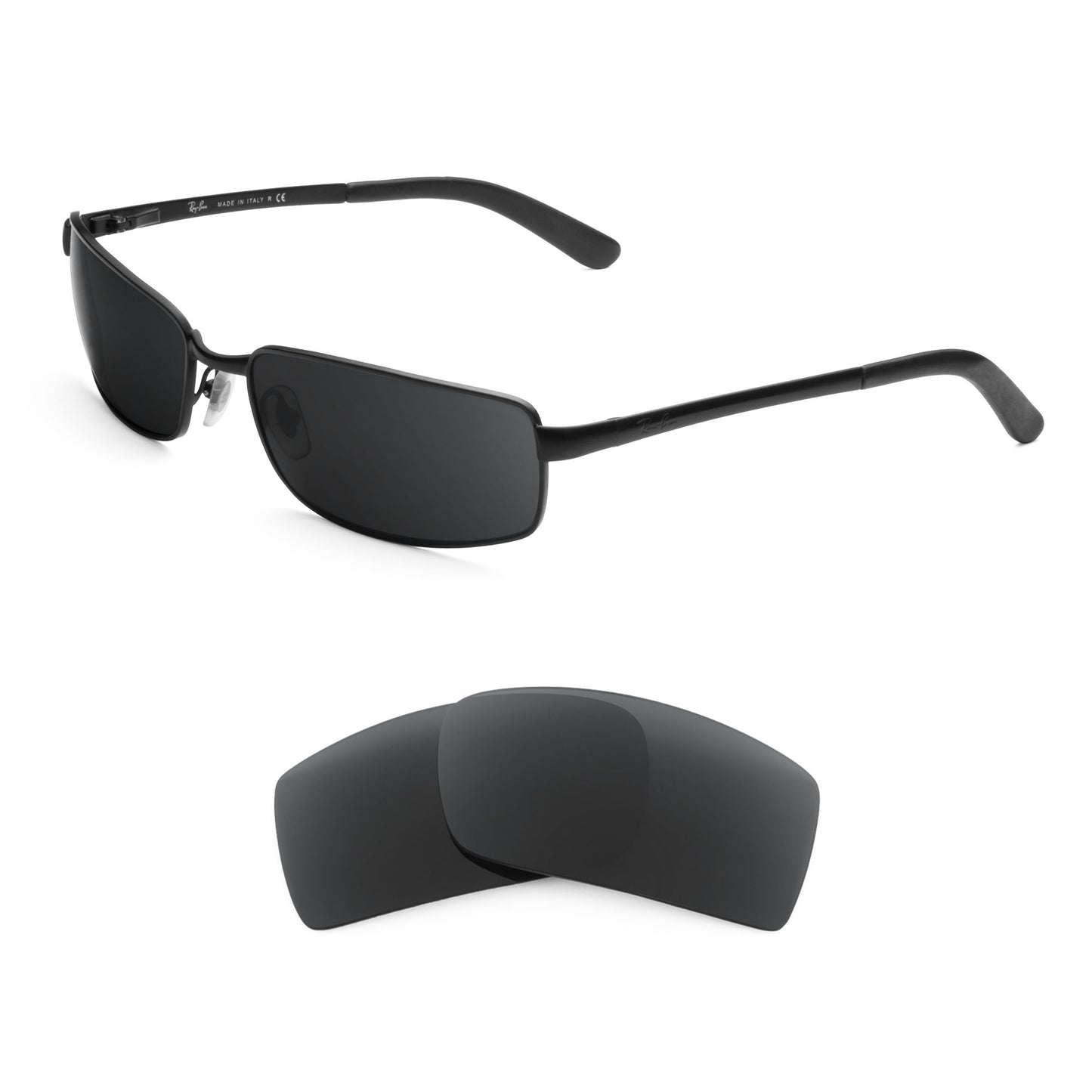 Ray-Ban RB3194 59mm sunglasses with replacement lenses