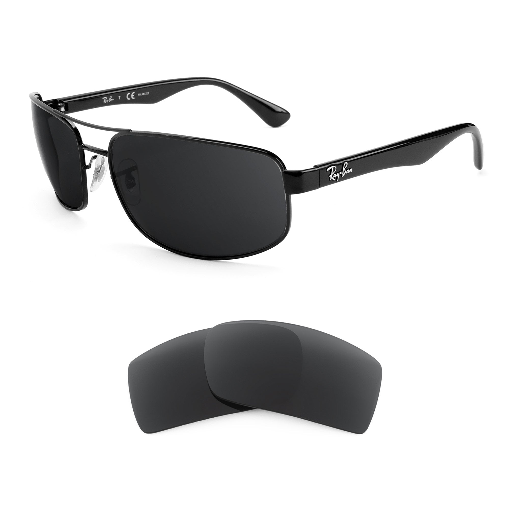 RayBan RB3445 64mm Replacement Lenses by Revant Optics