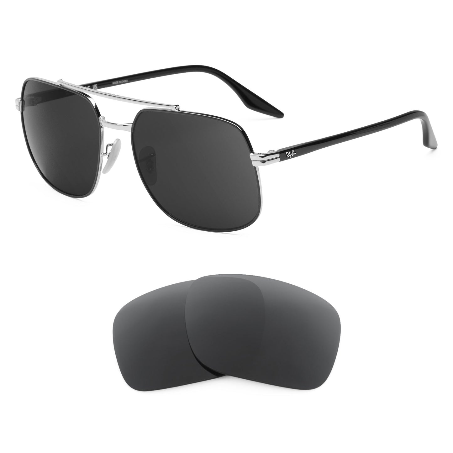 Ray-Ban RB3699 59mm sunglasses with replacement lenses