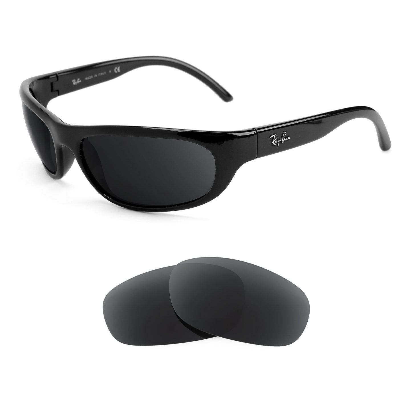 Ray-Ban RB4033 60mm sunglasses with replacement lenses