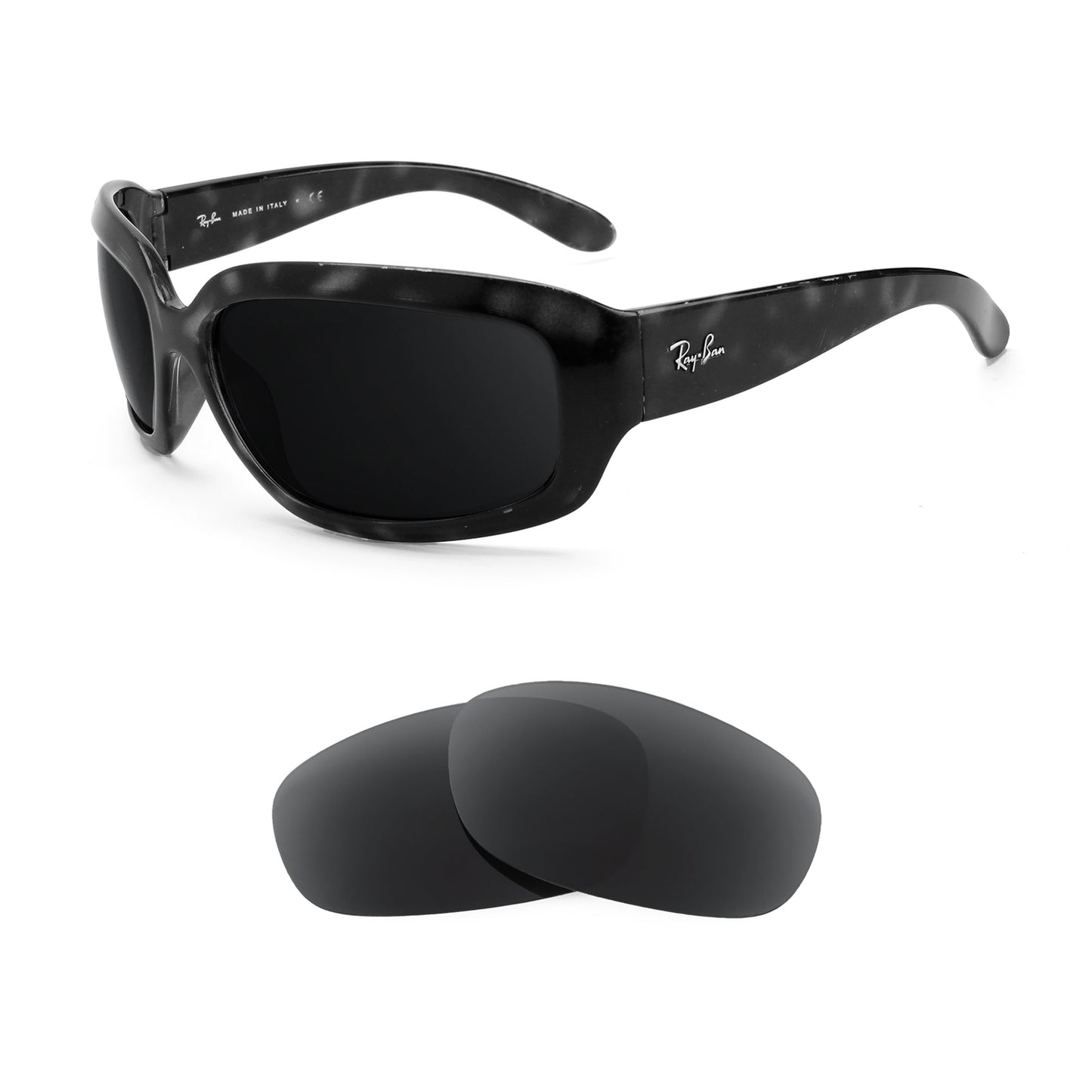 Ray-Ban RB4102 63mm sunglasses with replacement lenses