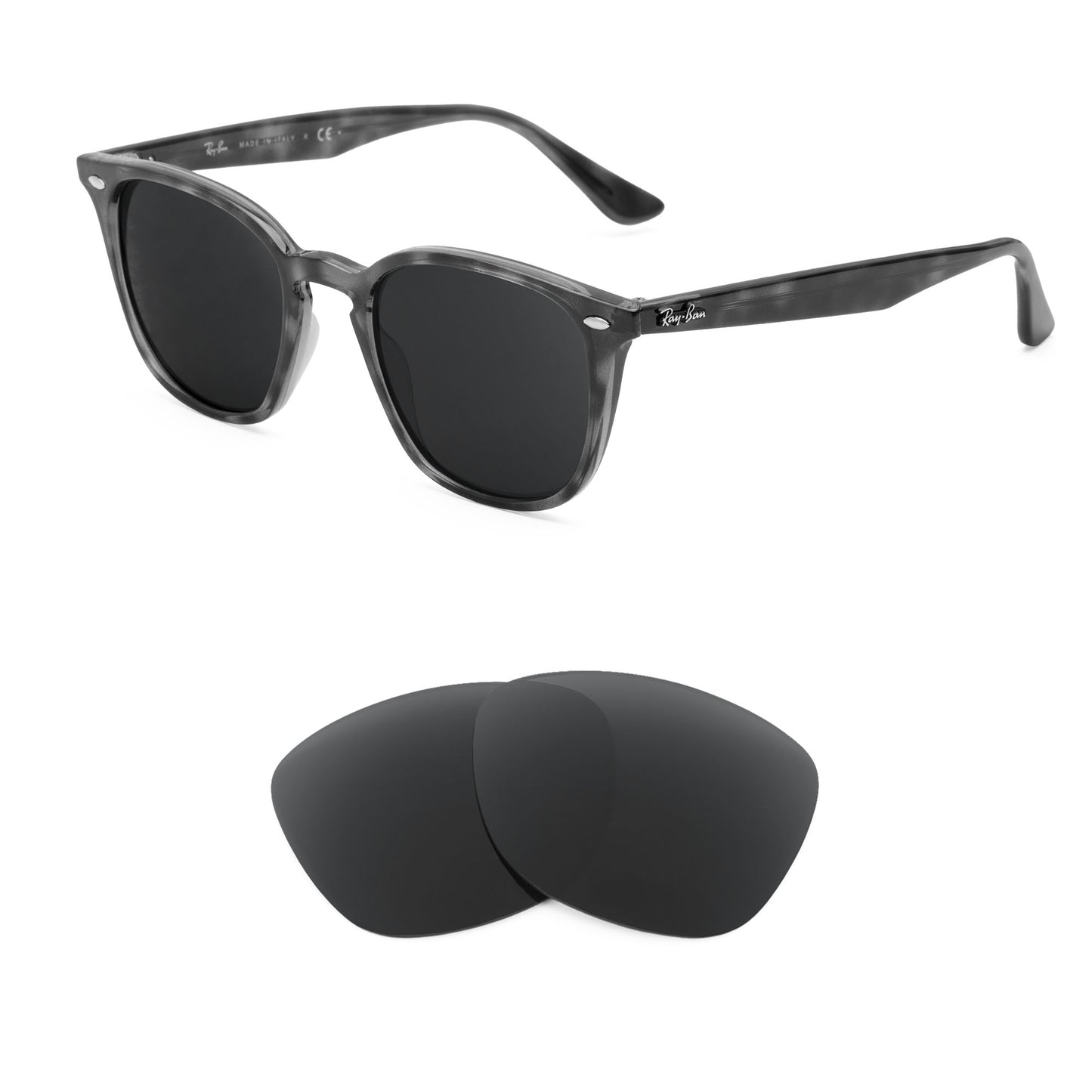 Ray-Ban RB4258 50mm sunglasses with replacement lenses