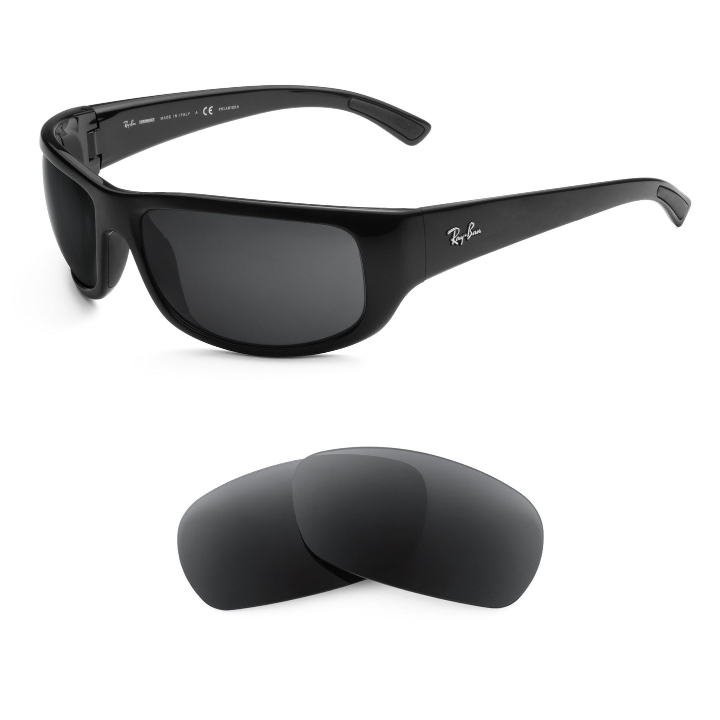 Ray-Ban RB4283CH 64mm sunglasses with replacement lenses