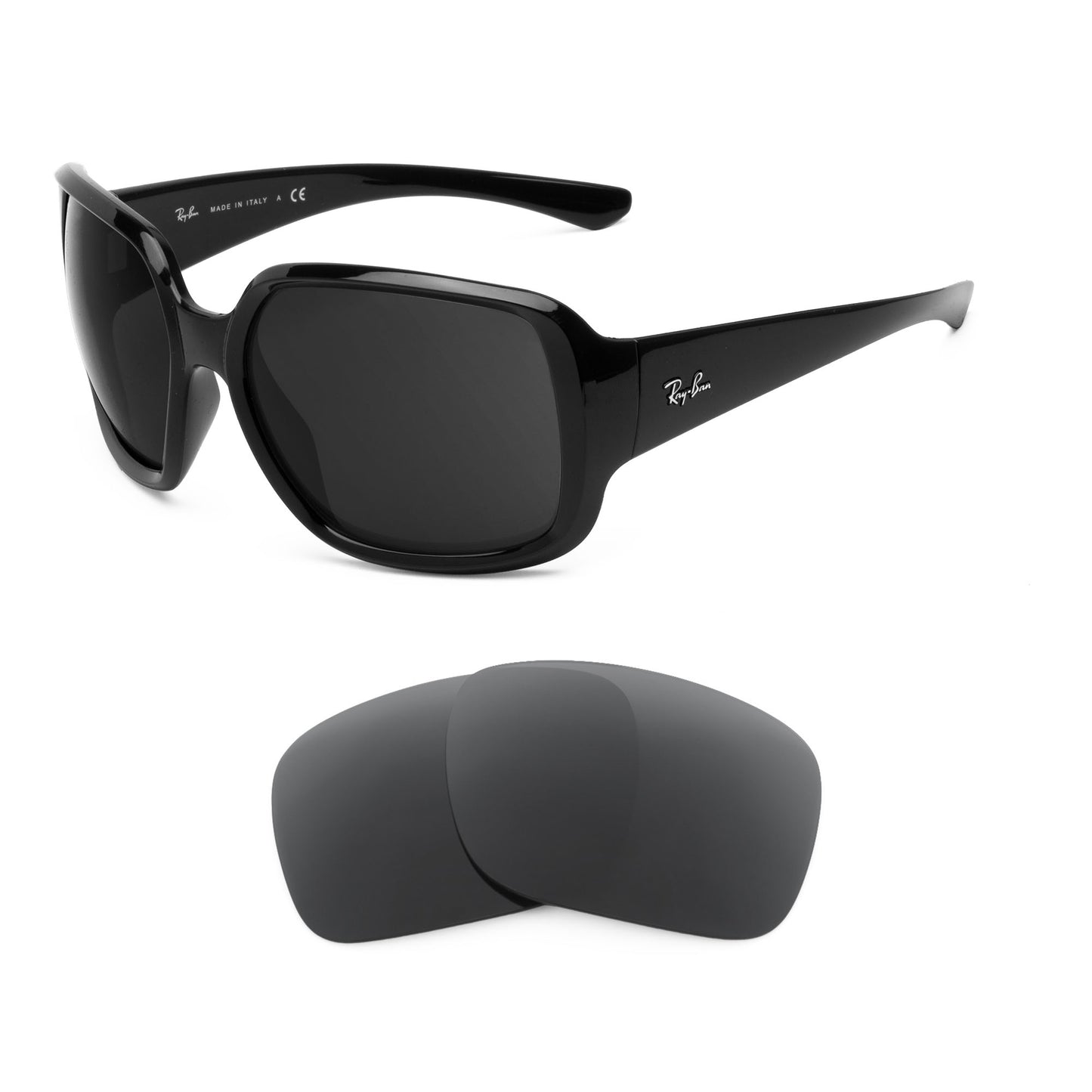 Ray-Ban RB4347 60mm sunglasses with replacement lenses