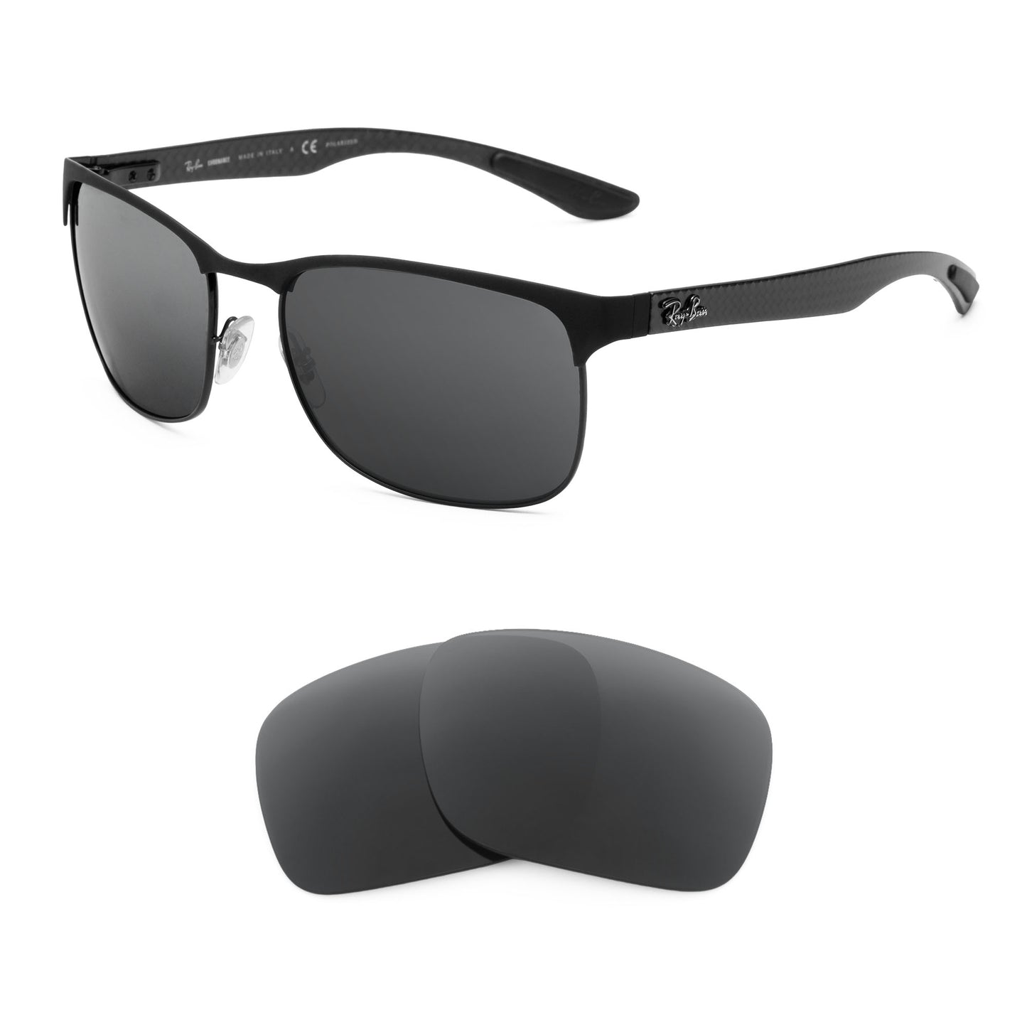 Ray-Ban RB8319CH 60mm sunglasses with replacement lenses